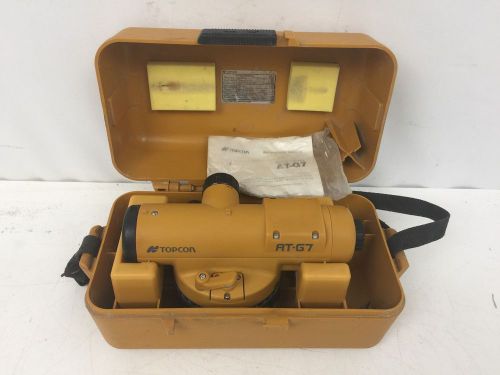 TOPCON AT-G7N AUTOMATIC OPTICAL LEVEL WITH CASE &amp; MANUAL