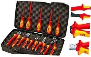 989830US 10 -Piece 1000V Insulated Pliers, Cutters, and Screwdriver