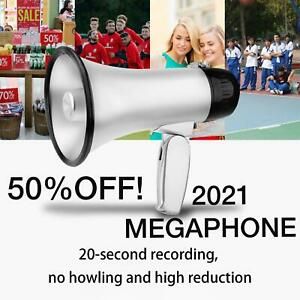 Speech Headset Megaphone Bullhorn Loudspeaker Speaker Alarm Horn Loud Siren Mini