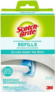 Scotch-Brite Disposable Toilet Scrubber Refills, Removes Rust  Hard Water Stain
