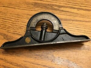 Vintage Starrett Protractor No. 490 Collectible Machinist Tool USA