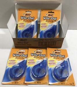 *5 PACK* BIC White-Out Brand EZ Correct Correction Tape