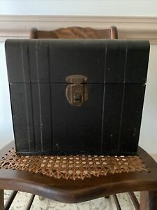 Vintage Antique expandable metal file Box , Please See Pictures