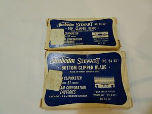 Vintage Sunbeam New Clipmaster Clipper Blades No # 83 Au 84 AU  Free Shipping