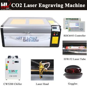 80W CO2 Laser Marking Machine Laser Cutter Engraver RD Controller CW5200 US Ship