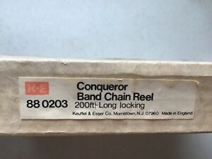 NEW IN BOX! Keuffel &amp; Esser K &amp; E Steel Tape Surveyor Reel 200&#039; Long No. 88 0203