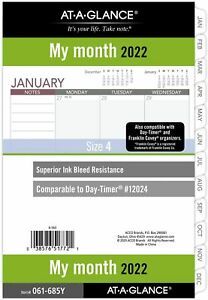 2022 AT-A-GLANCE Monthly Planner Refill Size 4, 061-685Y | NEW
