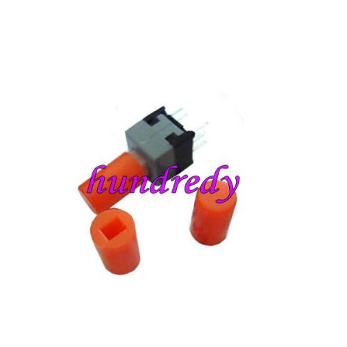 200pcs of 6*10 mm red round type cap for 8.5*8.5/8*8 self-lock switch