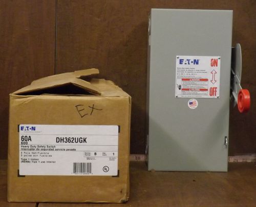 1 NEW EATON DH362UGK 60A HEAVY DUTY SAFTEY SWITCH *MAKE OFFER*