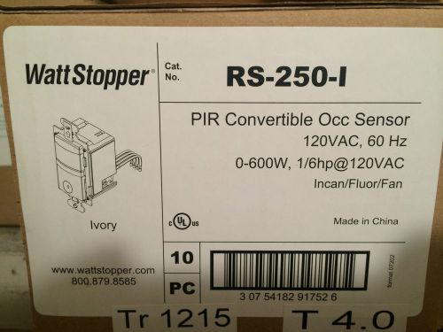 watt stopper rs -250-i lot of 10