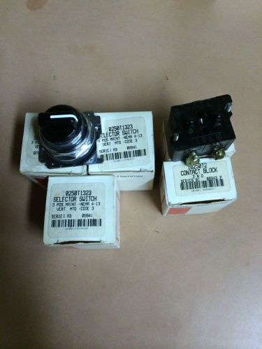 Cutler Hammer Eaton 10250T1323 Selector Switch 10250T2 NO Contact New