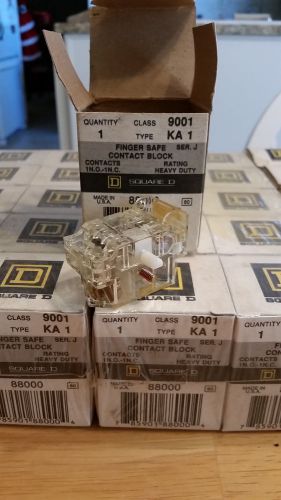 SQUARE D 9001 KA1 ....Finger Safe Contact Block... QTY 26.....Brand New!