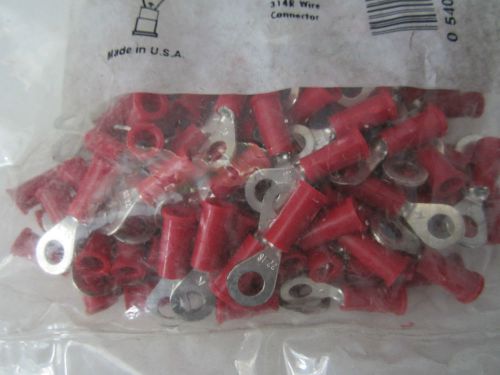 NEW 3M 94727 Vinyl Insulated Ring Terminal 22-18 AWG 100 Pack Red #8