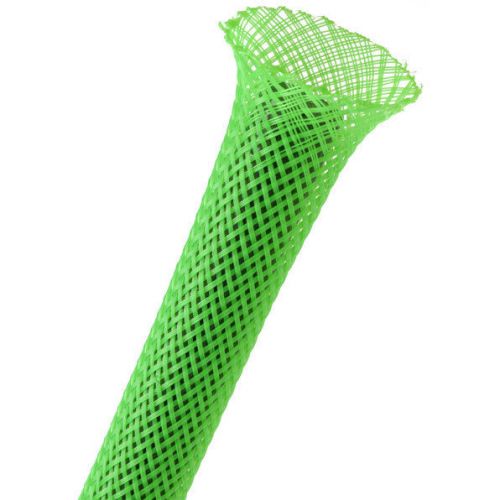 Techflex 1/4&#034; expandable sleeving 25 ft. neon green 082-326 for sale