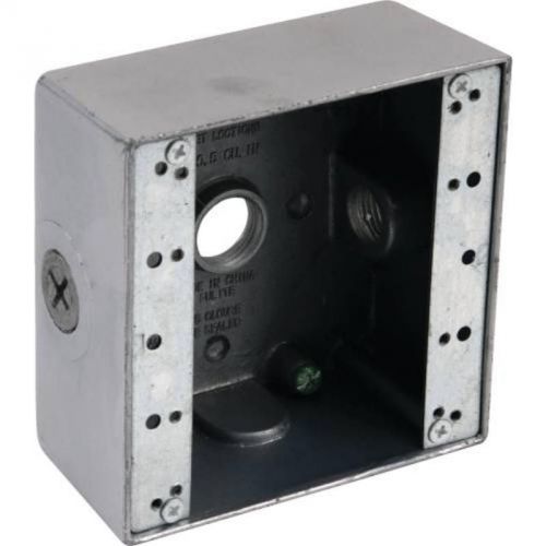 Weatherproof Box 2-Gang Aluminum 662034 PREFERRED INDUSTRIES Outlet Boxes 662034