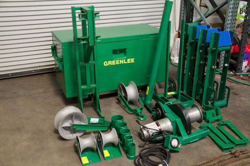 Greenlee cable puller tugger set sheaves reel roller wire puller for sale