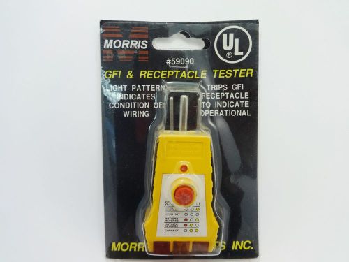 New morris 59090 gfi and receptacle tester for sale