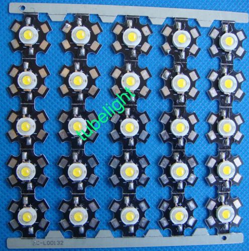 25x 3w natural white high power led light 4000k-4500k+ joined together star pcb for sale