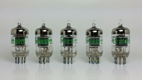 5 Pcs NOS GE JAN 5654W / 6AK5 - audio radio preamp tubes NEW