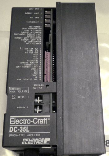 (8155) reliance electro-craft dc-35l servo amplifier 9077-0647 for sale