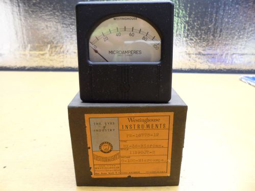 Westinghouse  0-100 micramperes dc meter for sale
