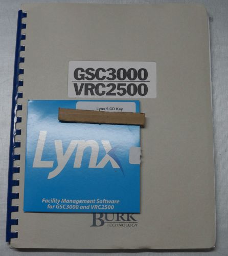 New BURK TECHNOLOGY, GSC3000-VRC2500 TRANS REMOTE CTR&#039;L SYS MANUALS W/SOFTWARE