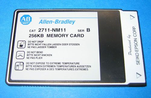 Allen-Bradley 2711-NM11 ser.B MEMORY CARD 256KB for PanelView