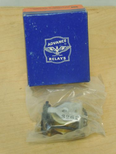 Advance relay medium power type  number gha/2c/6vdc nib   dpdt  1.5 amps vintage for sale