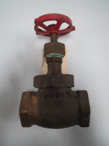 Milwaukee fig 390 brass threaded globe valve class 150 1-1/2in b203593 for sale