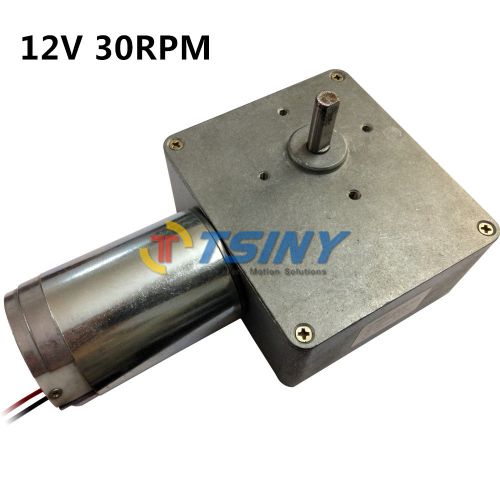 12V 30RPM PMDC Worm Geared Motor with Metal Gearbox Reducer for DIY Parts