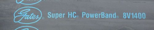 GATES Super HC Power Band V Belt 8V1400/04 - 8V 1400 / 4 Bands - NEW Surplus!