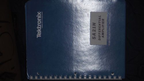 tektronix 5A21N differential amplifier inst manual