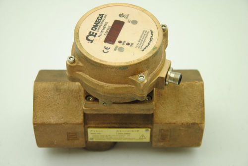 OMEGA FV106, Flow Meter w/ Temperature Transmitter, 20 to 200 GPM, 2&#034; FNPT
