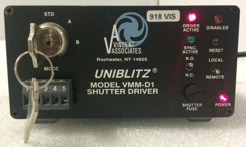 Warranty VINCENT ASSOCIATES VMM-D1 UNIBLITZ SHUTTER DRIVER TIMER 10dd