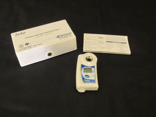 Atago pocket refractometer pal-1 digital 0-53% brix washable and waterproof used for sale