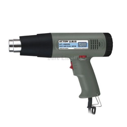 Atten a822d lcd display digital heat hot air gun 1600w /2000w 100c-650c 220v esd for sale