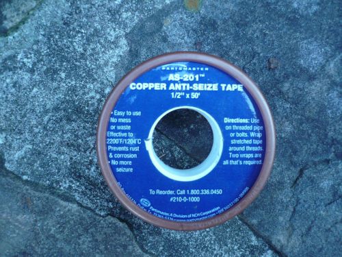 Copper Anti-seize Tape AS-201 1/2&#034; x 50&#039; Parts master Brand