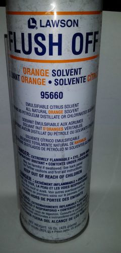 Lot of 6 lawson 95660 flush off orange solvent degreaser 15oz can each for sale