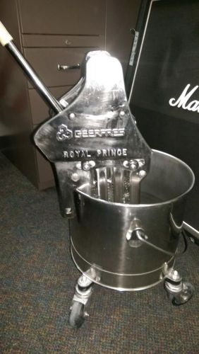 Geerpres stainless steel bucket &amp; geerpres royal prince wringer  cleanroom for sale