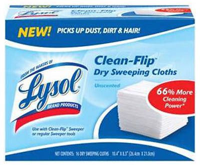 Quickie Lysol, 48 Count, Clean Flip Dry Sweeper Refill