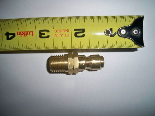 Pressure Washer Brass Quick Connect Plug 1/4&#034; Male Pipe Thread Brass 4000psi