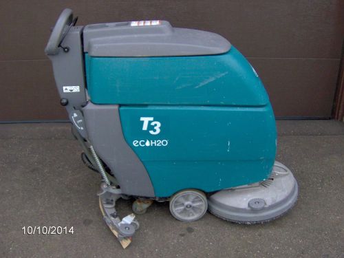 Tennant T3 ECH2O Floor Scrubber- 20&#034; disc, walk-behind, 409 hours- NICE