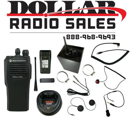 Motorola cp200 16ch uhf nascar racing electronics rugged driver 4 watt car kit for sale