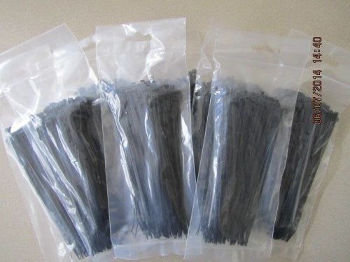 100 pcs / pack 6&#034; inch black network cable wire tie for sale