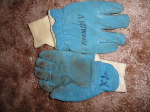 Firefighter gloves - extra large   fireman v for sale