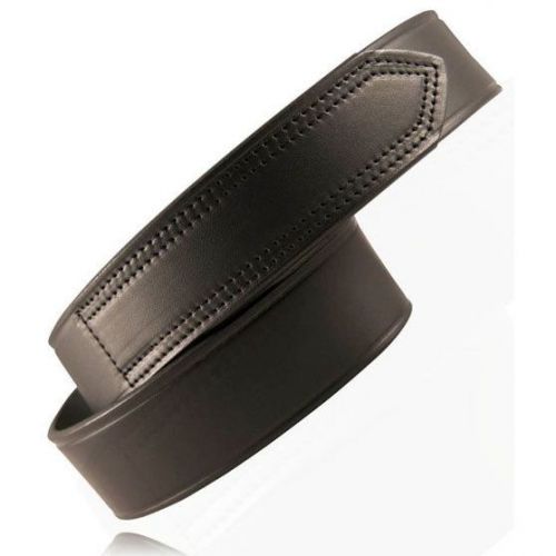 Boston Leather 6535-1-40 Black Plain 1-3/4&#034; Velcro Tip Garrison Belt 40&#034; W