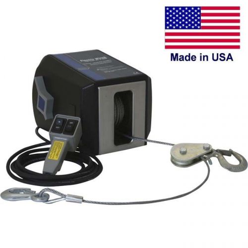 Electric ac winch &amp; remote control - 4000 lbs - 120 volts - 570:1 - freespoiling for sale