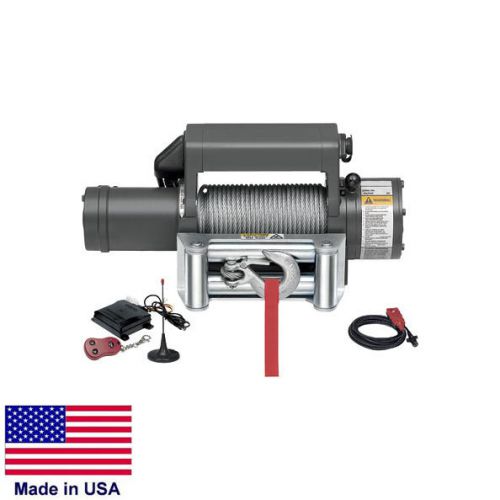 Winch - commercial - 12 volt dc - 5.5 hp - 9,500 lb cap  - 90 ft of 7/16&#034; cable for sale