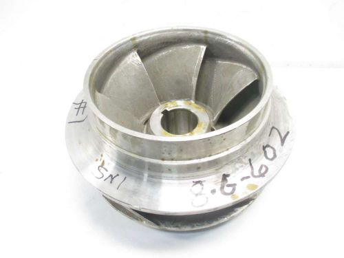 WARREN RUPP 14-5/8IN OD 2-1/2IN BORE 6-VANE STAINLESS PUMP IMPELLER D439979