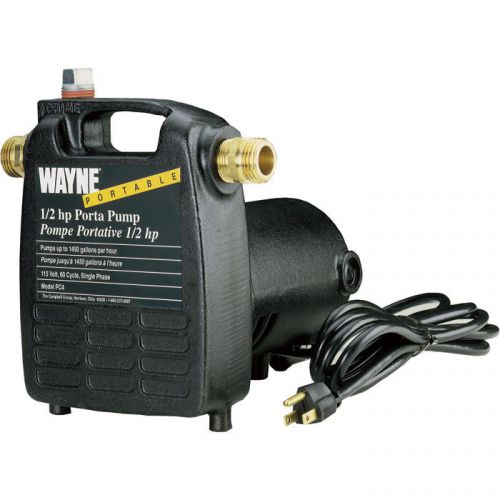 Wayne portable pump-1450 gph 1/2 hp 3/4in #pc4 for sale